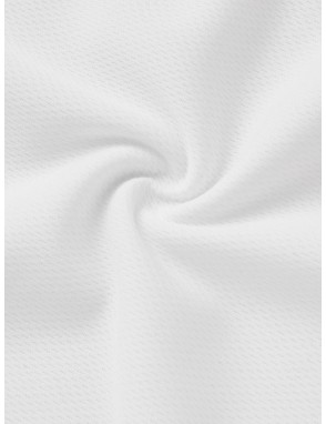 Men Stripe Print Short Sleeve Polo Shirt