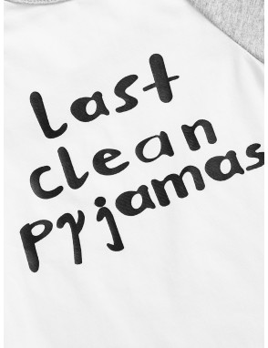 Toddler Boys Slogan Graphic Pajama Set
