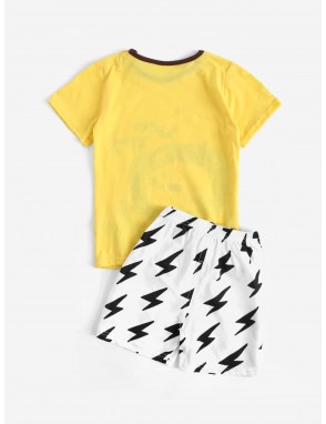 Toddler Boys Lion Graphic Pajama Set