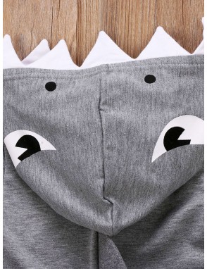 Toddler Boys Shark Hooded Sweatshirt