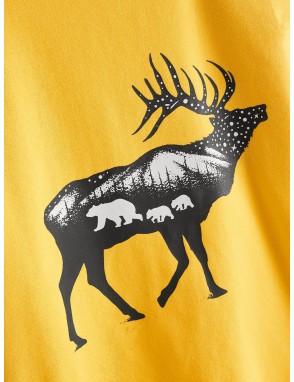 Toddler Boys Deer Print Round Neck Sweatshirt