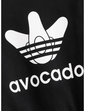 Toddler Boys Avocado And Letter Print Sweatshirt