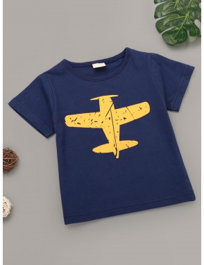 Toddler Boys Aircraft Print Tee